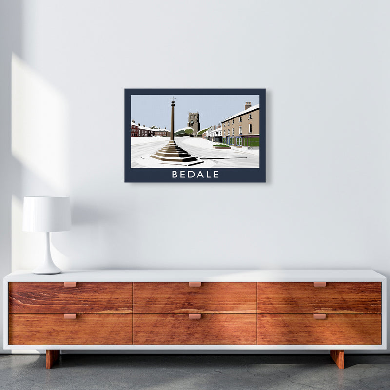 Bedale In Snow by Richard O'Neill A2 Canvas