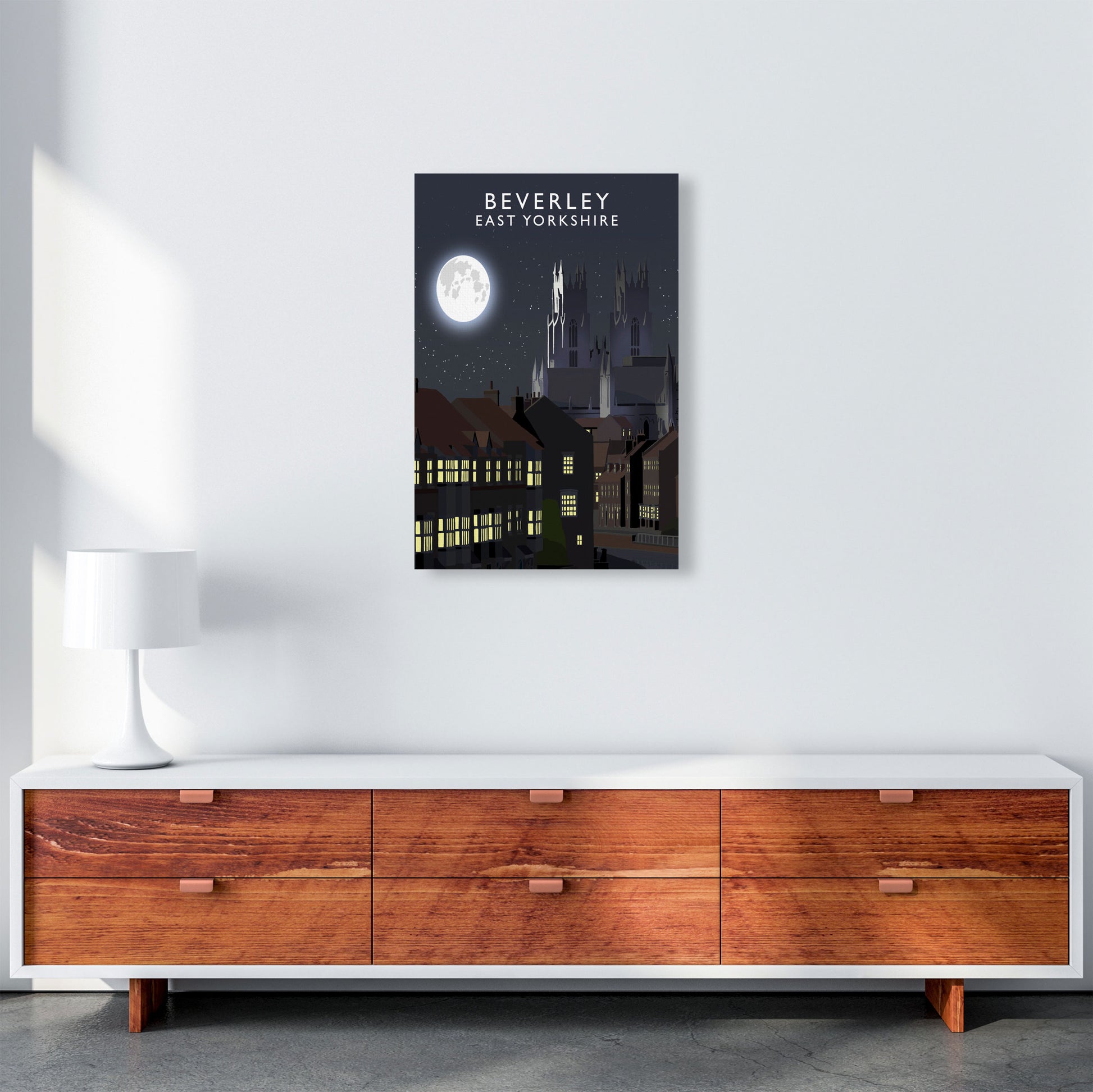 Beverley Night Portrait by Richard O'Neill A2 Canvas