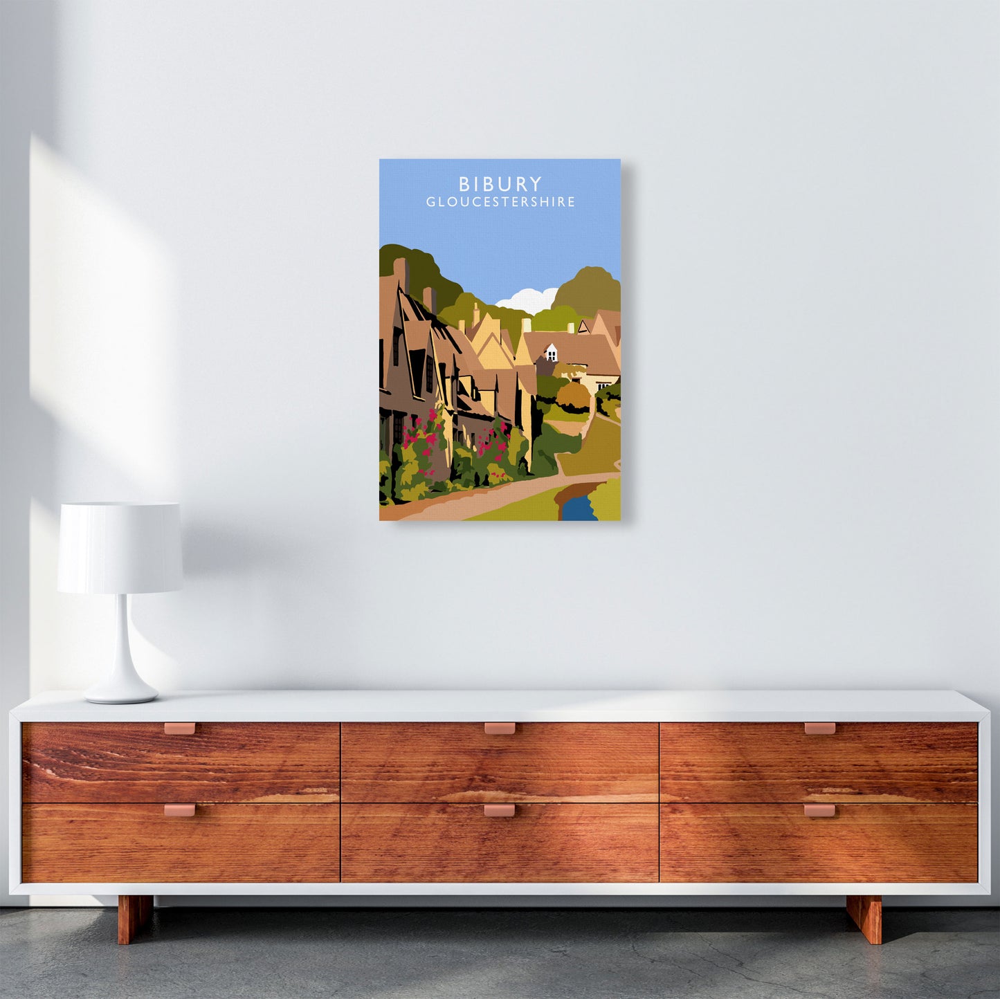 Bibury Portrait by Richard O'Neill A2 Canvas