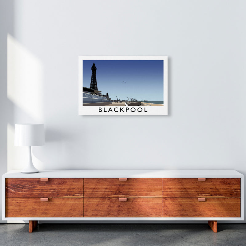 Blackpool Art Print by Richard O'Neill A2 Canvas