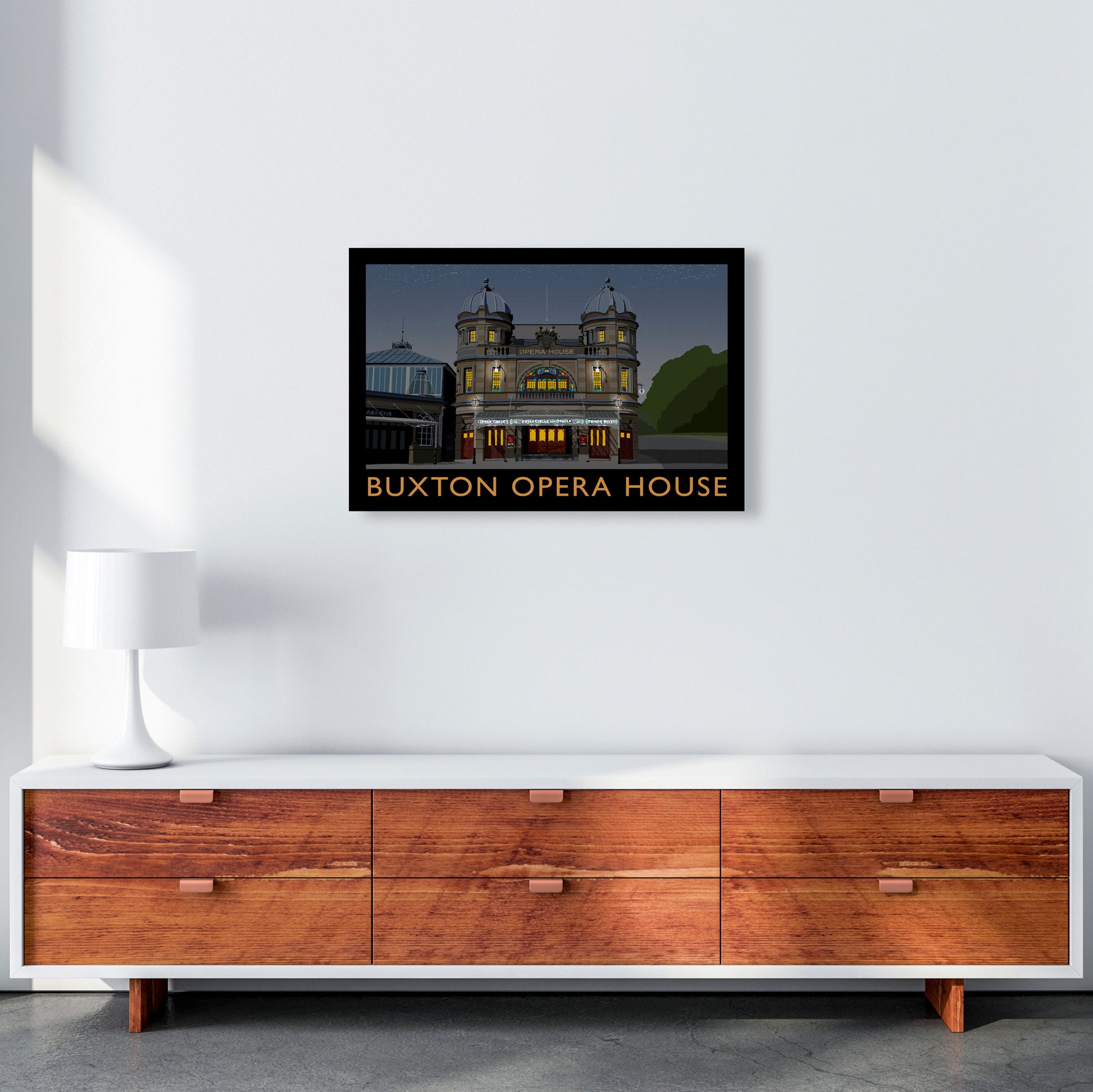 Buxton Opera House Night by Richard O'Neill A2 Canvas