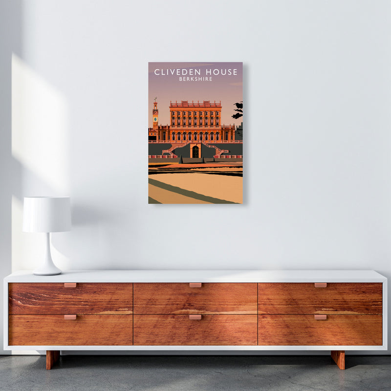 Cliveden House Portrait by Richard O'Neill A2 Canvas