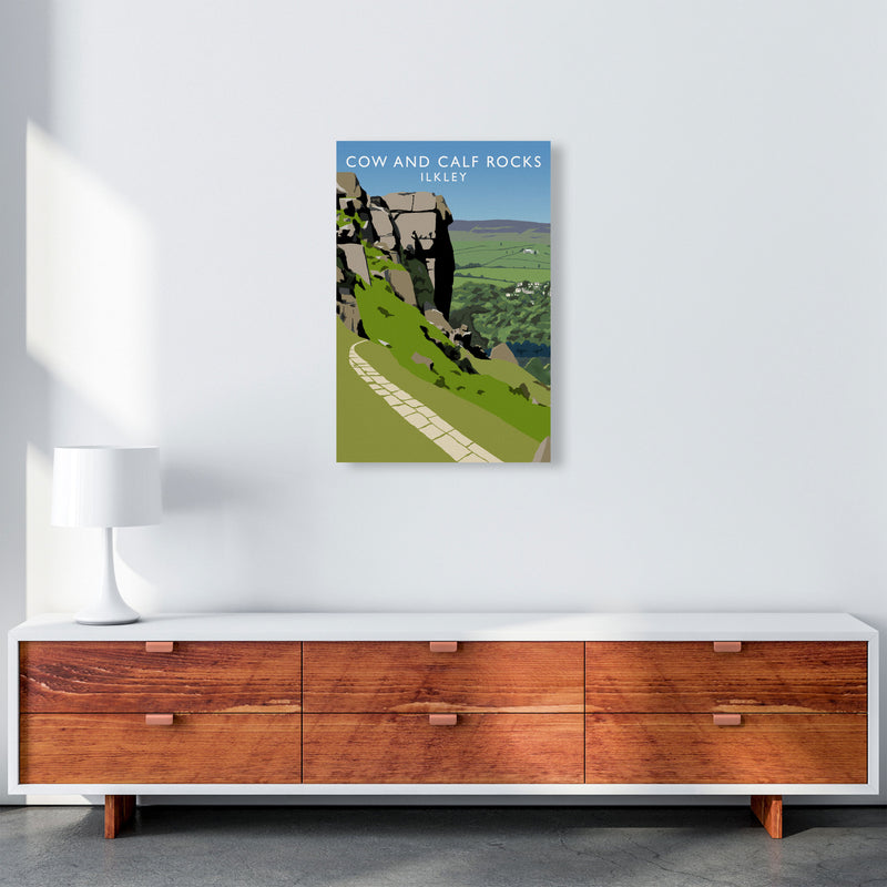 Cow And Calf Rocks Portrait by Richard O'Neill A2 Canvas