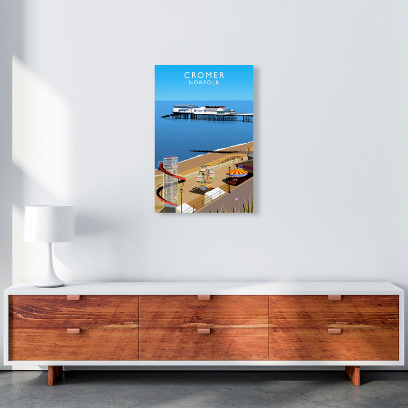 Cromer Norfolk Framed Digital Art Print by Richard O'Neill A2 Canvas