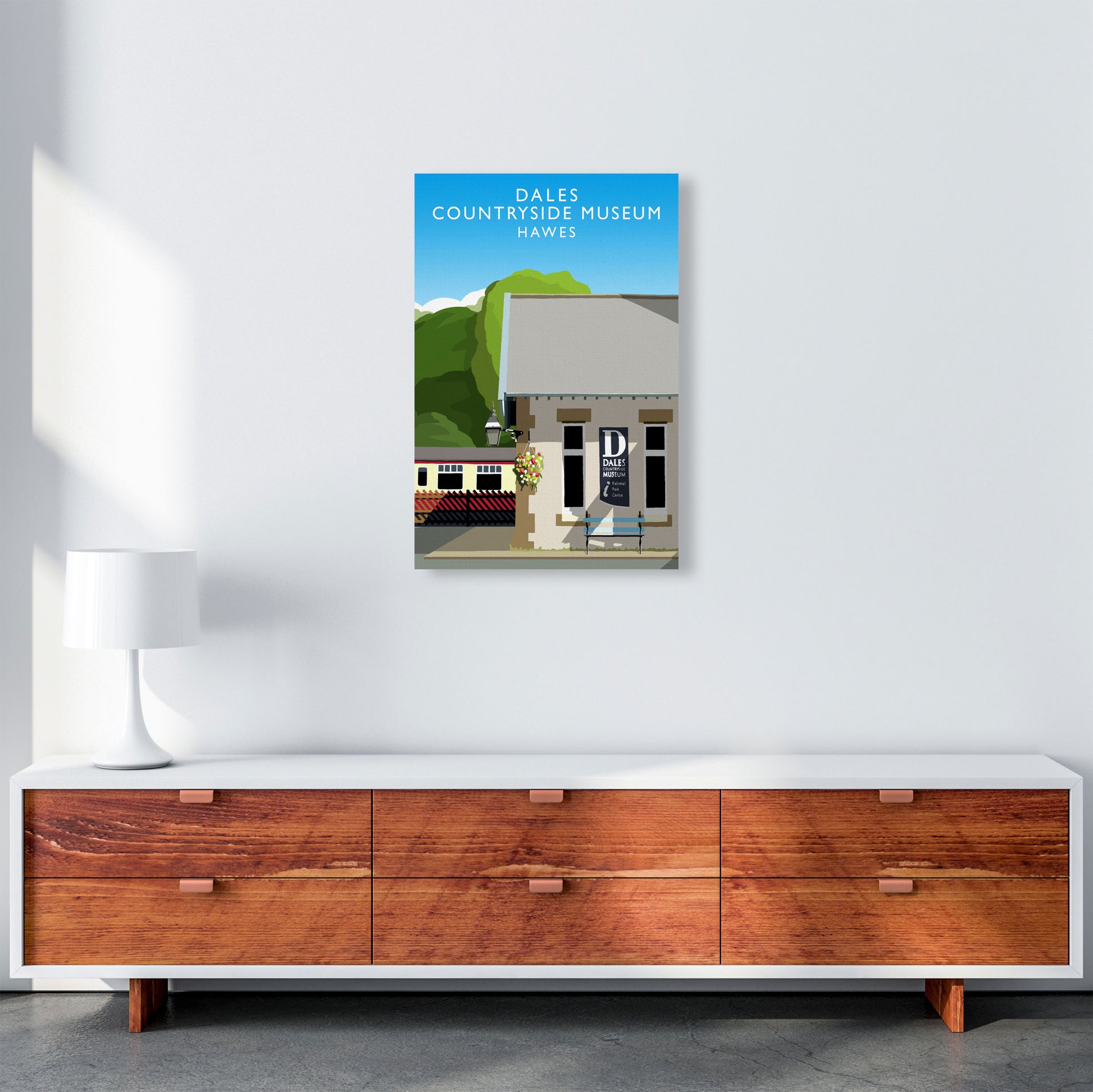 Dales Countryside Musuem Portrait by Richard O'Neill A2 Canvas