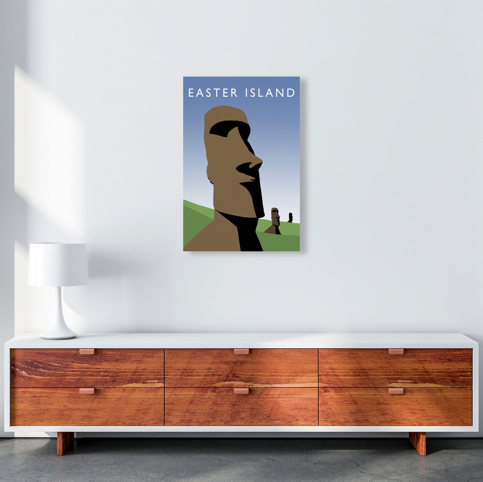 Easter Island by Richard O'Neill A2 Canvas
