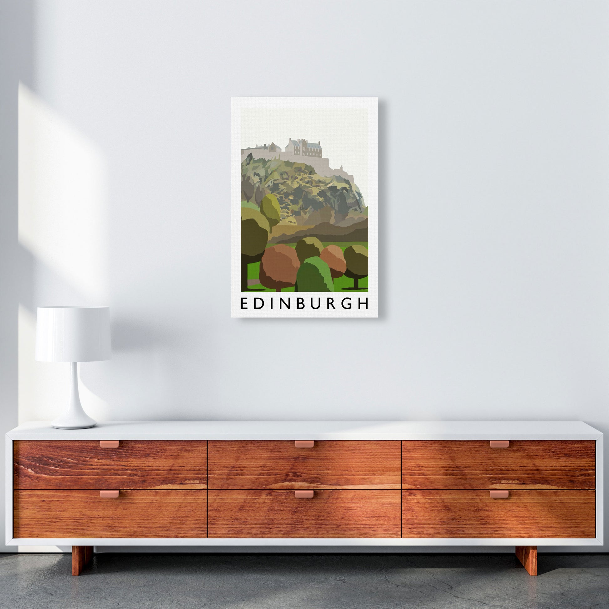 Edinburgh Portrait by Richard O'Neill A2 Canvas