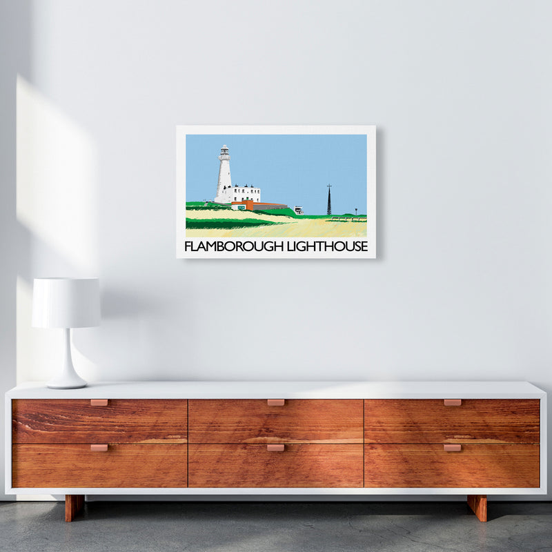 Flamborough Lighthouse Art Print by Richard O'Neill A2 Canvas