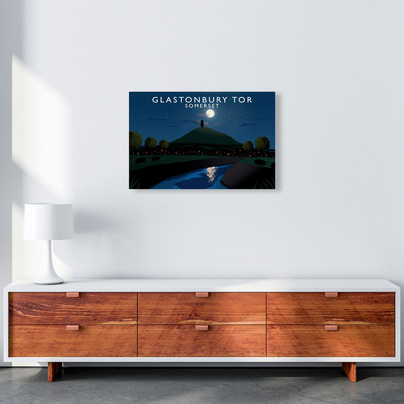 Glastonbury Tor Night by Richard O'Neill A2 Canvas