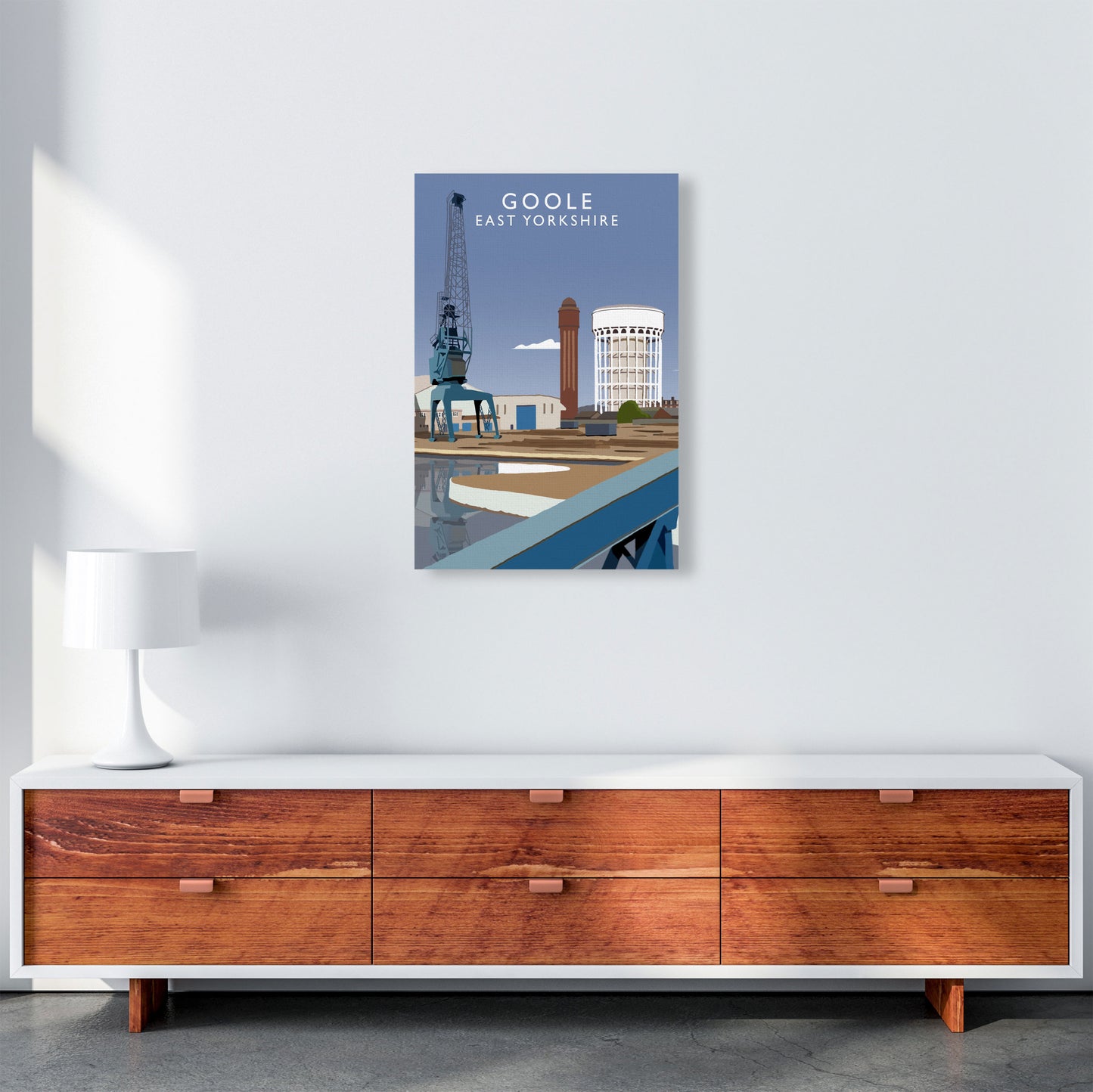 Goole East Yorkshire Art Print by Richard O'Neill A2 Canvas