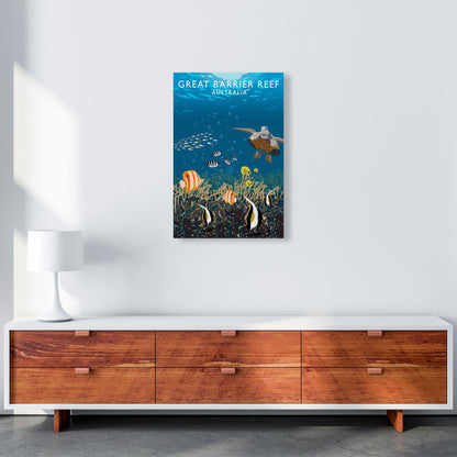 Great Barrier Reef Australia Art Print by Richard O'Neill A2 Canvas