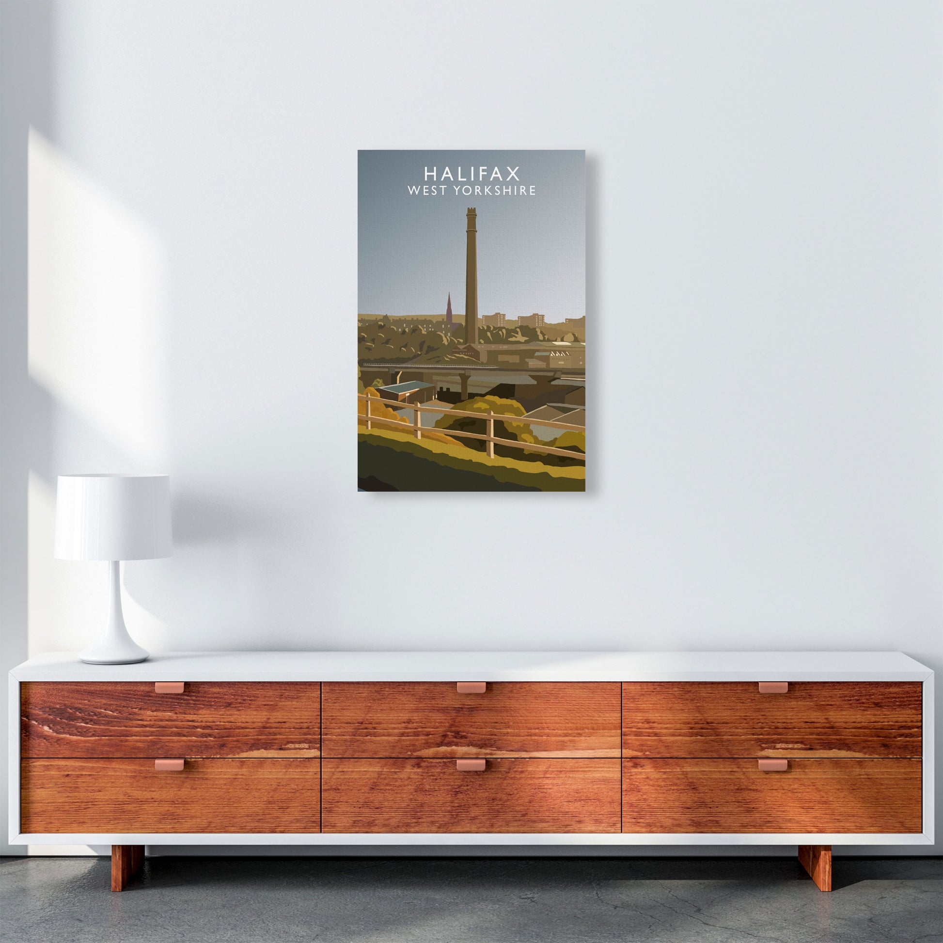Halifax West Yorkshire Framed Digital Art Print by Richard O'Neill A2 Canvas