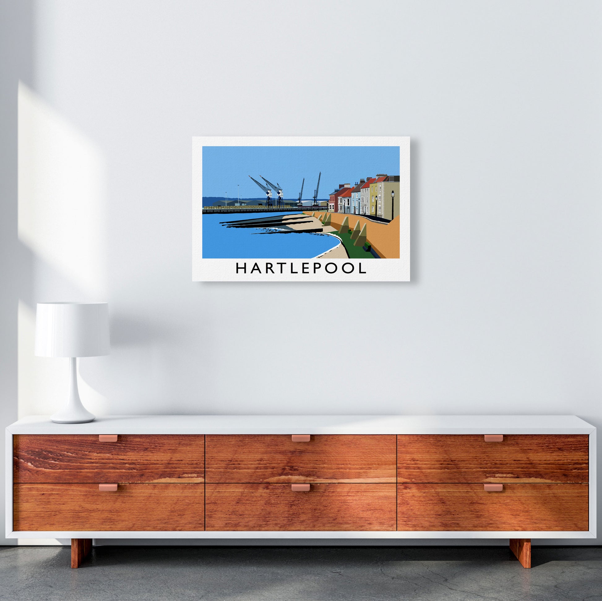 Hartlepool by Richard O'Neill A2 Canvas