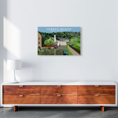 Hebden Bridge West Yorkshire Travel Art Print by Richard O'Neill A2 Canvas