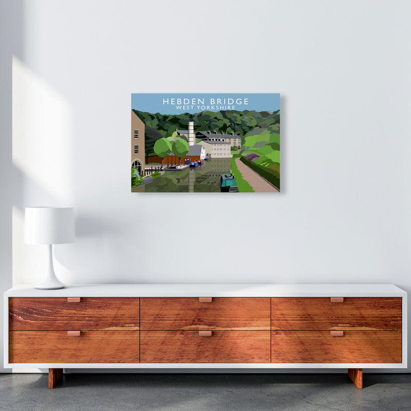 Hebden Bridge West Yorkshire Travel Art Print by Richard O'Neill A2 Canvas