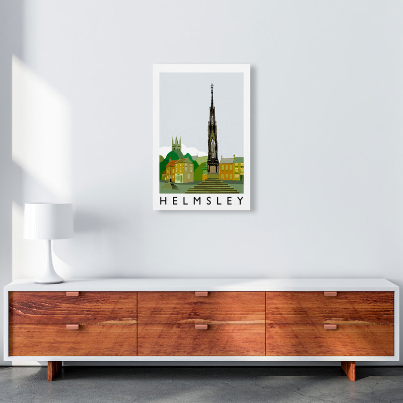 Helmsley Travel Art Print by Richard O'Neill, Framed Wall Art A2 Canvas