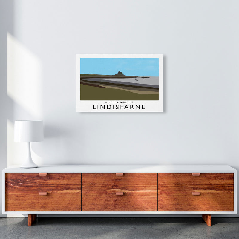 Holy Island of Lindisfarne Art Print by Richard O'Neill A2 Canvas