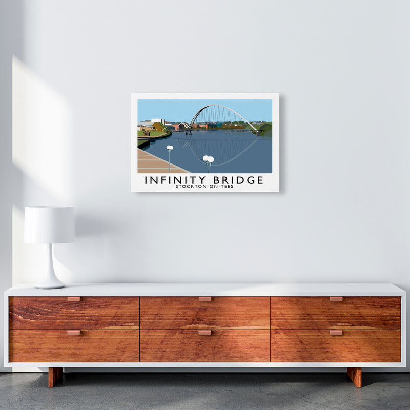 Infinity Bridge Stockton-On-Tees Art Print by Richard O'Neill A2 Canvas