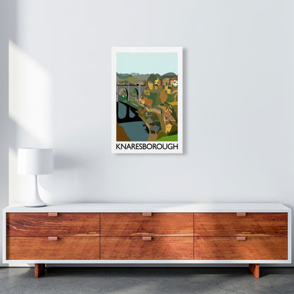 Knaresborough Digital Art Print by Richard O'Neill, Framed Wall Art A2 Canvas