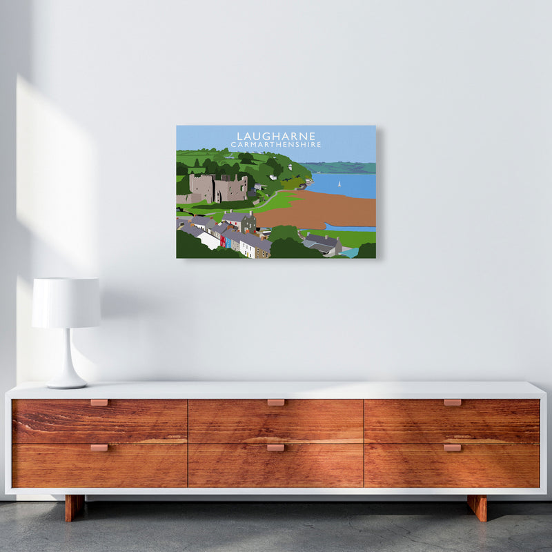 Laugharne Art Print by Richard O'Neill, Framed Wall Art A2 Canvas