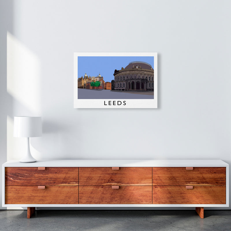 Leeds Digital Art Print by Richard O'Neill, Framed Wall Art A2 Canvas