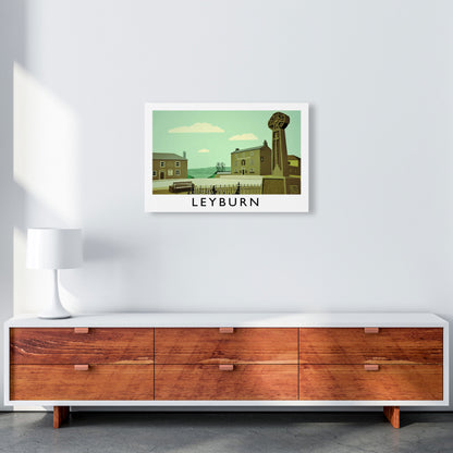 Leyburn Travel Art Print by Richard O'Neill, Framed Wall Art A2 Canvas