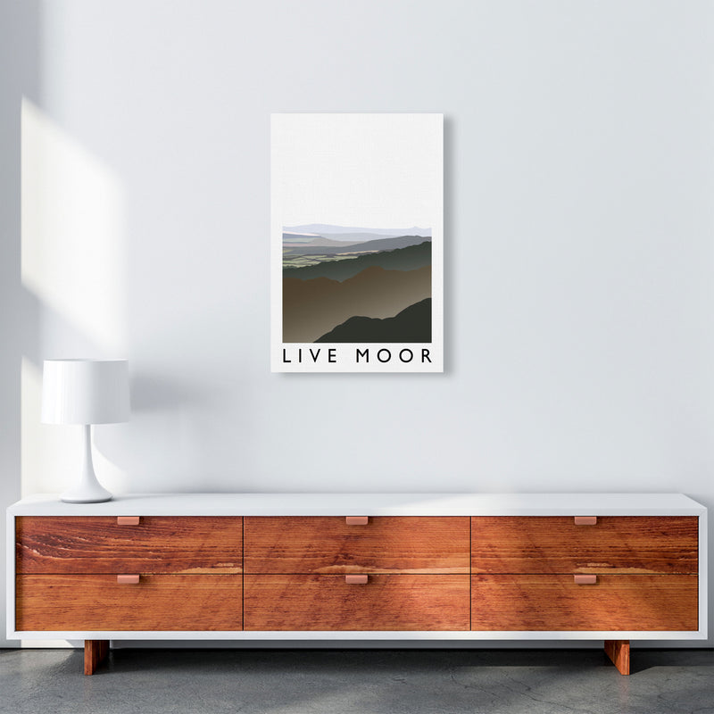 Live Moor Travel Art Print by Richard O'Neill, Framed Wall Art A2 Canvas