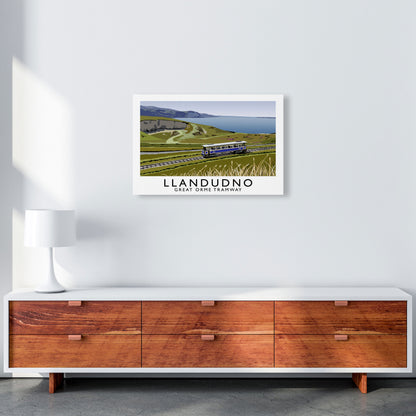 Llandudno Great Orme Tramway Digital Art Print by Richard O'Neill A2 Canvas