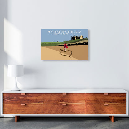 Marske-By-The-Sea North Yorkshire Travel Art Print by Richard O'Neill A2 Canvas