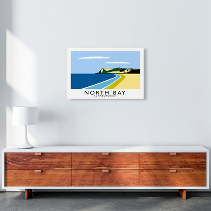North Bay Scarborough Travel Art Print by Richard O'Neill, Framed Wall Art A2 Canvas