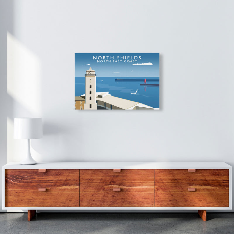 North Shields East Coast Travel Art Print by Richard O'Neill A2 Canvas