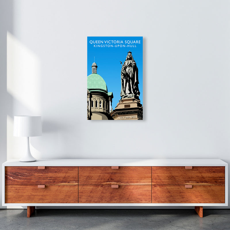 Queen Victoria Square Kingston-Upon-Hull Art Print by Richard O'Neill A2 Canvas