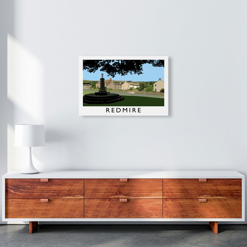 Redmire Travel Art Print by Richard O'Neill, Framed Wall Art A2 Canvas