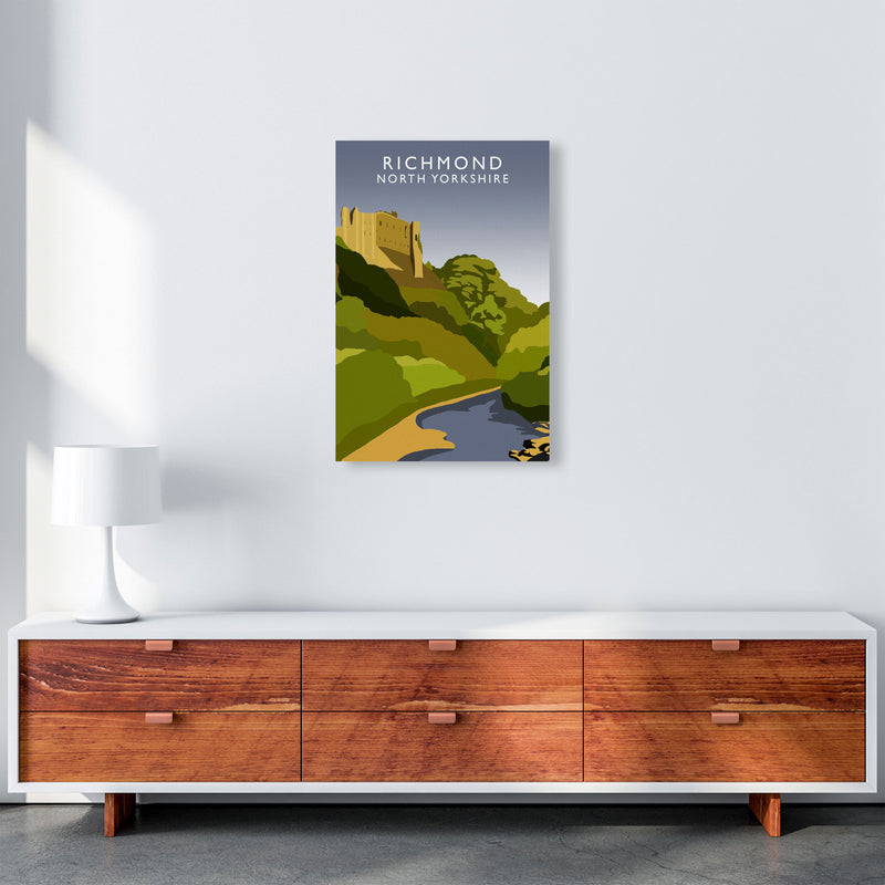 Richmond North Yorkshire Travel Art Print by Richard O'Neill A2 Canvas