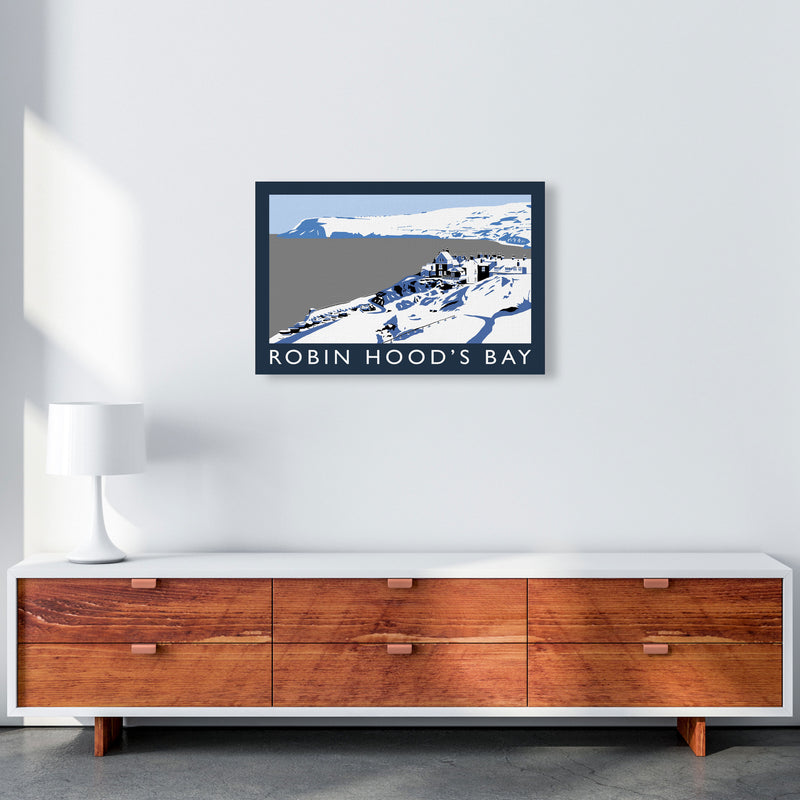 Robin Hood's Bay Travel Art Print by Richard O'Neill, Framed Wall Art A2 Canvas
