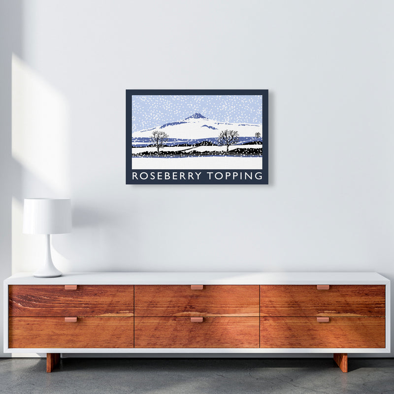 Roseberry Topping Digital Art Print by Richard O'Neill, Framed Wall Art A2 Canvas