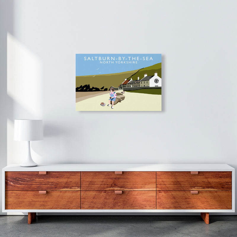 Saltburn-By-The-Sea North Yorkshire Travel Art Print by Richard O'Neill A2 Canvas