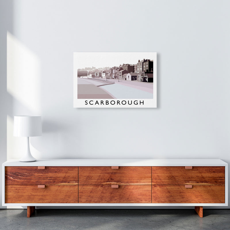 Scarborough Travel Art Print by Richard O'Neill, Framed Wall Art A2 Canvas
