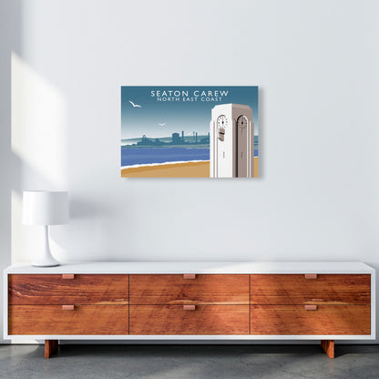 Seaton Carew North East Coast Travel Art Print by Richard O'Neill A2 Canvas