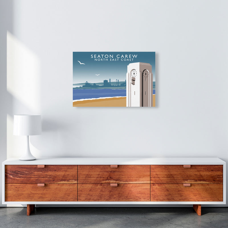 Seaton Carew North East Coast Travel Art Print by Richard O'Neill A2 Canvas