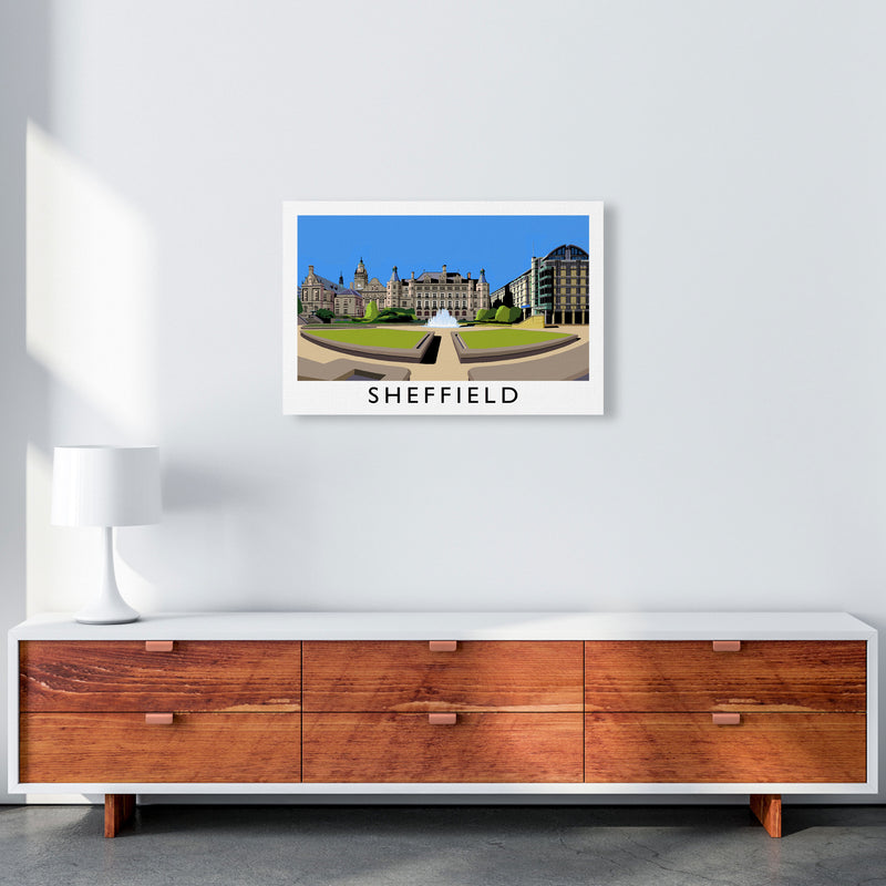 Sheffield Framed Digital Art Print by Richard O'Neill A2 Canvas