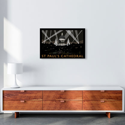 St Paul's Cathedral Framed Digital Art Print by Richard O'Neill A2 Canvas
