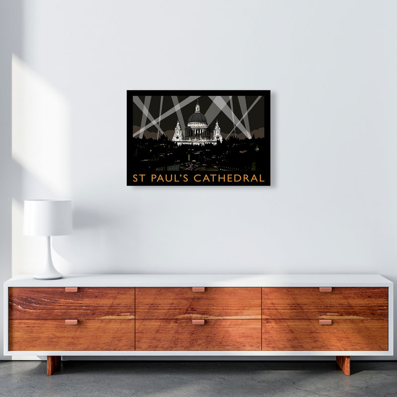 St Paul's Cathedral Framed Digital Art Print by Richard O'Neill A2 Canvas