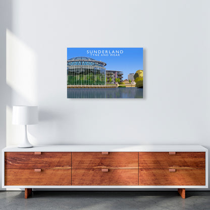 Sunderland Tyne and Wear Travel Art Print by Richard O'Neill A2 Canvas