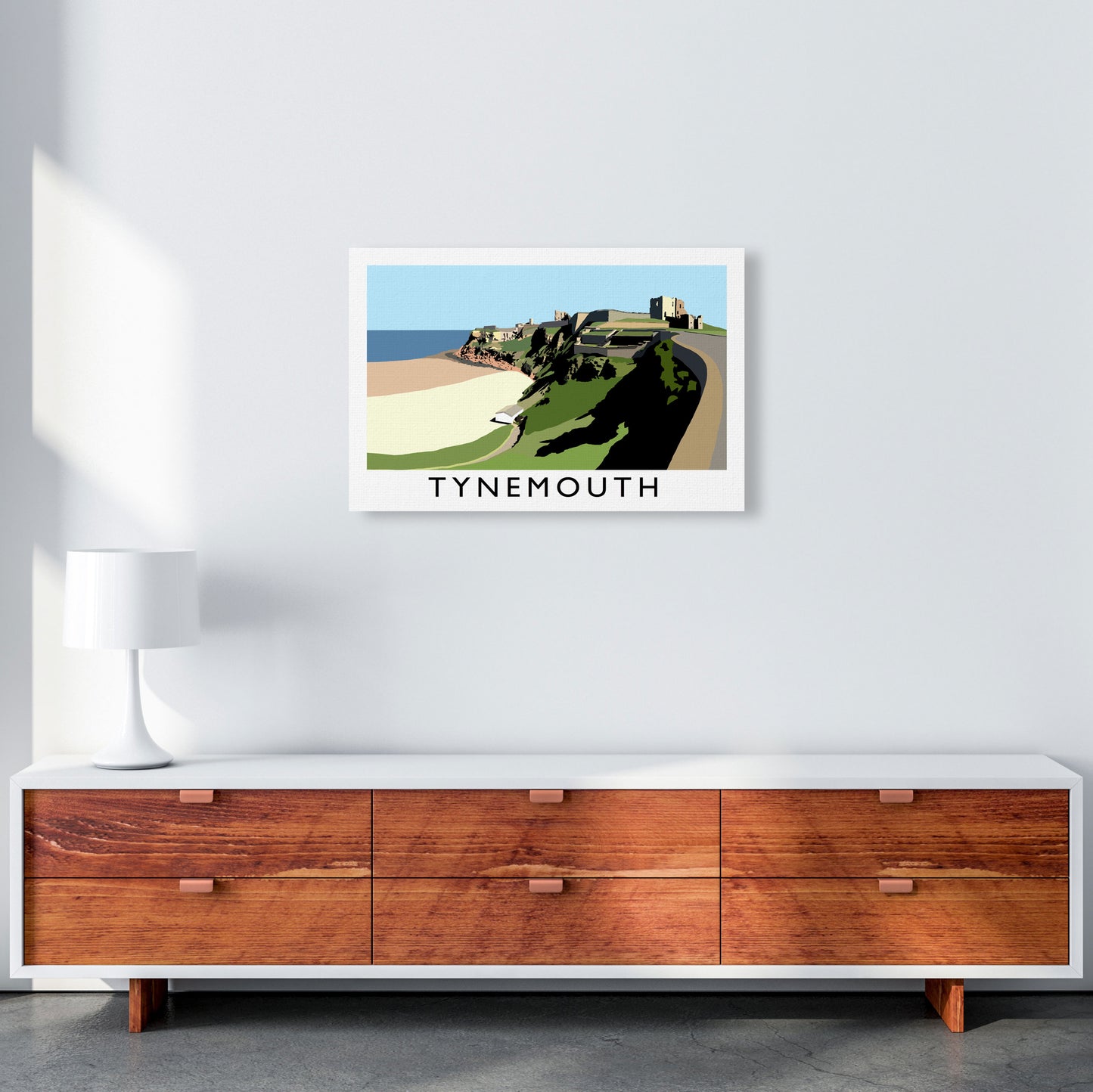 Tynemouth Framed Digital Art Print by Richard O'Neill A2 Canvas