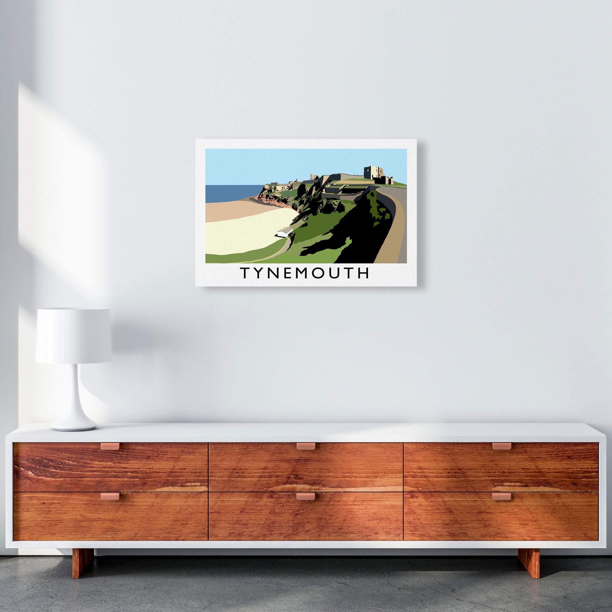 Tynemouth Framed Digital Art Print by Richard O'Neill A2 Canvas