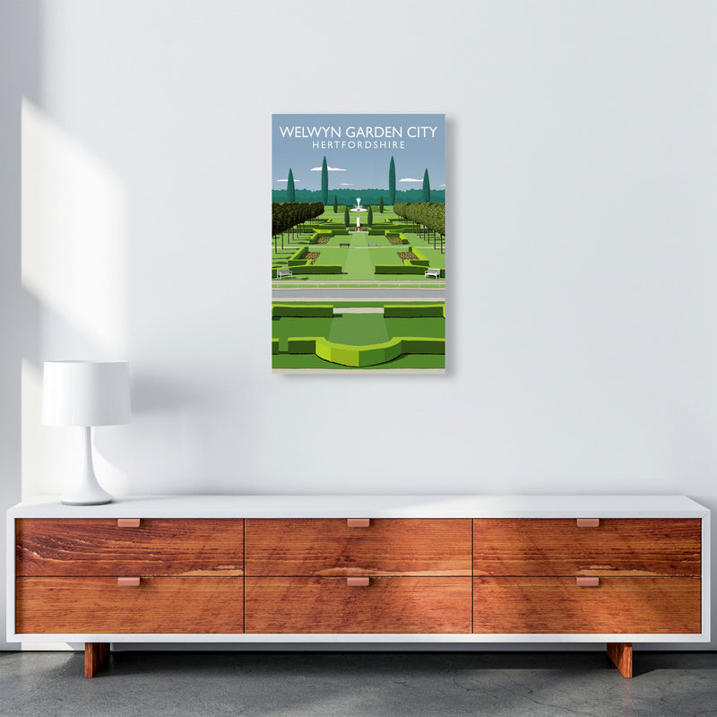Welwyn Garden City Hertfordshire Travel Art Print by Richard O'Neill A2 Canvas