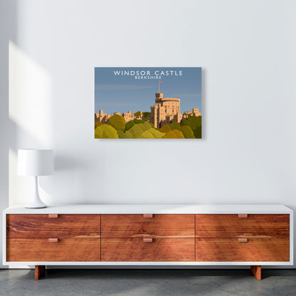 Windsor Castle Berkshire Travel Art Print by Richard O'Neill A2 Canvas