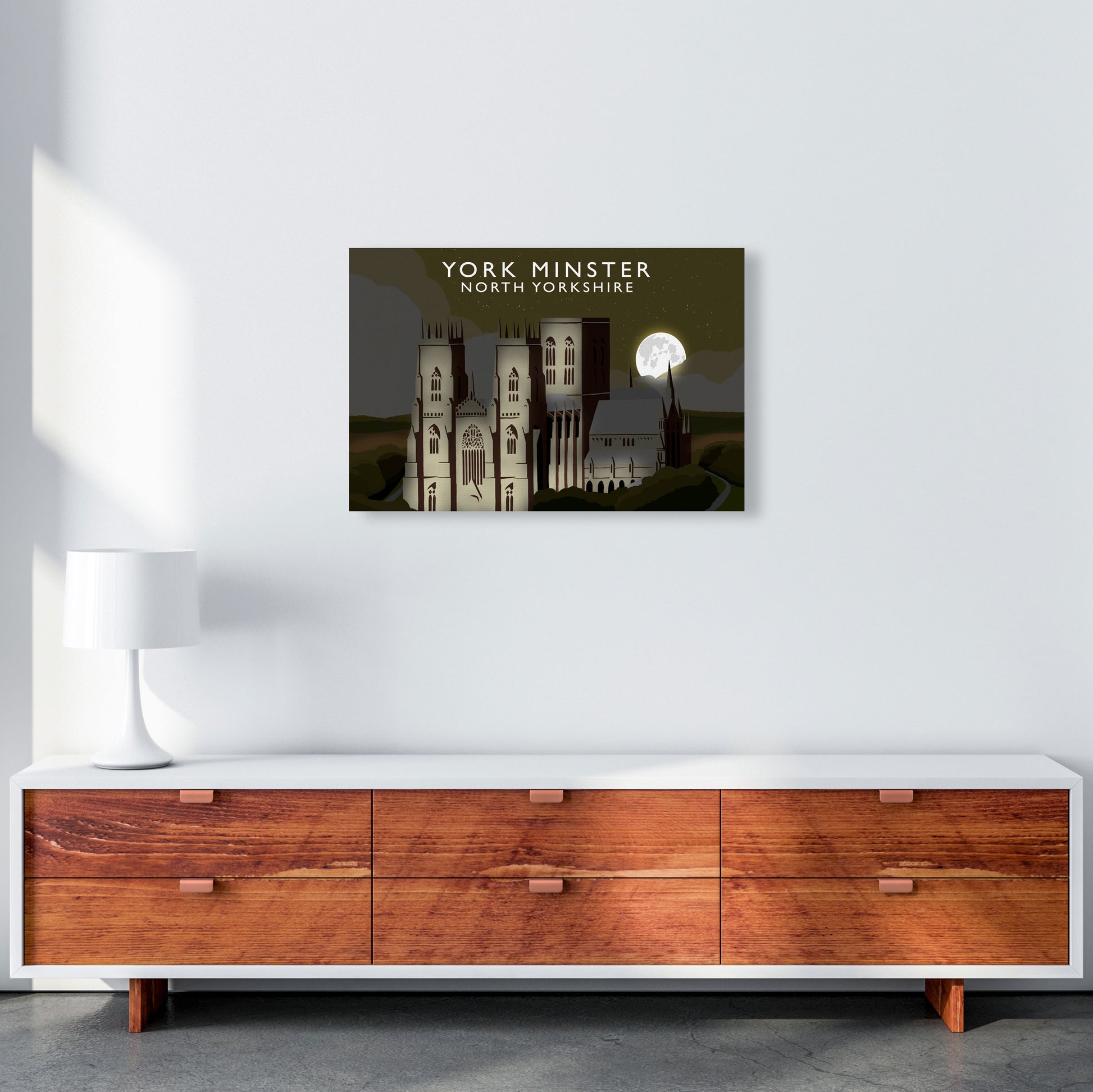 York Minster Framed Digital Art Print by Richard O'Neill A2 Canvas