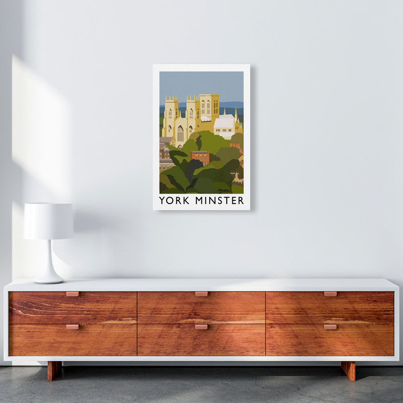 York Minster Framed Digital Art Print by Richard O'Neill A2 Canvas
